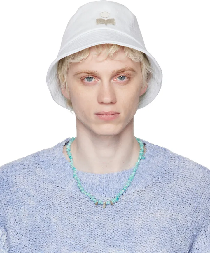 Isabel Marant Blue Haley Denim Bucket Hat