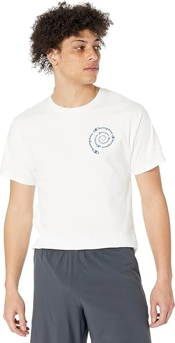 Champion Classic Graphic Tee (White) Men's Clothing