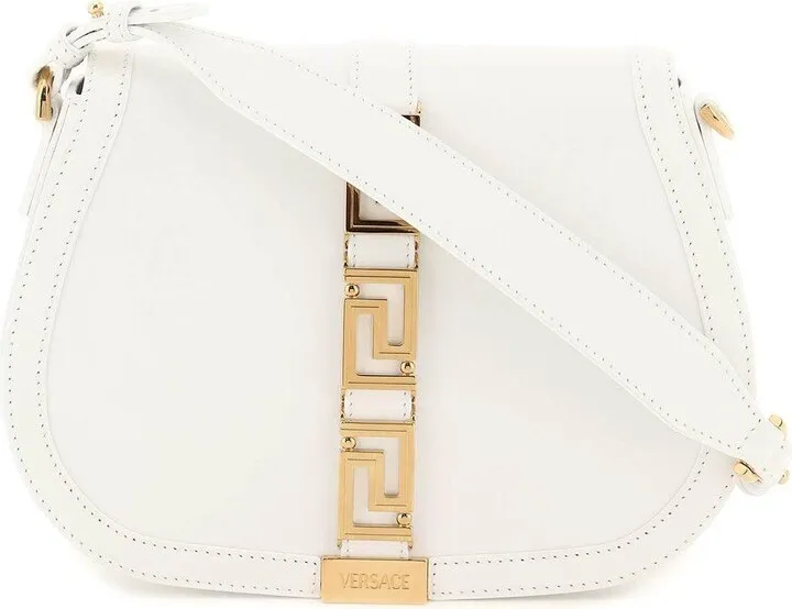 La Greca Foldover Top Shoulder Bag
