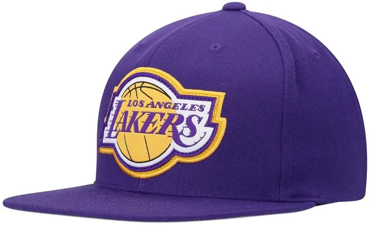 Men's Purple Los Angeles Lakers Hardwood Classics Pop Snapback Hat