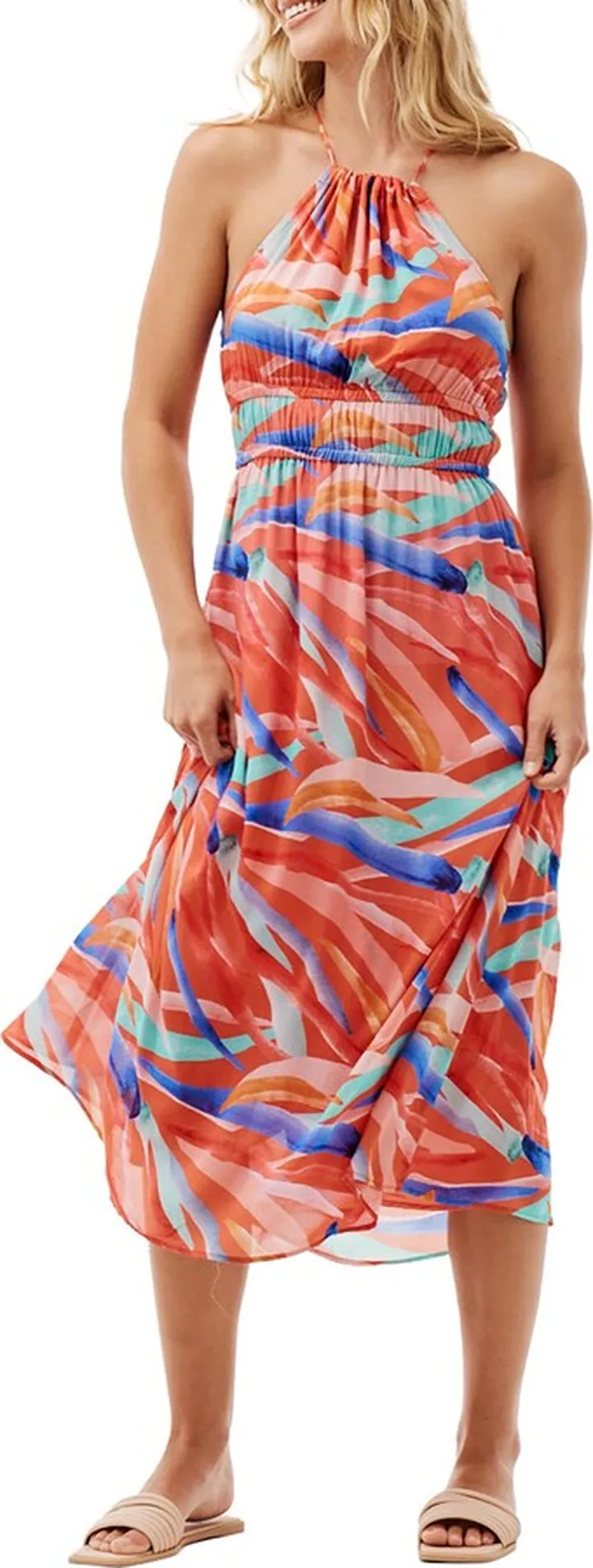 Ela Halter Midi Dress