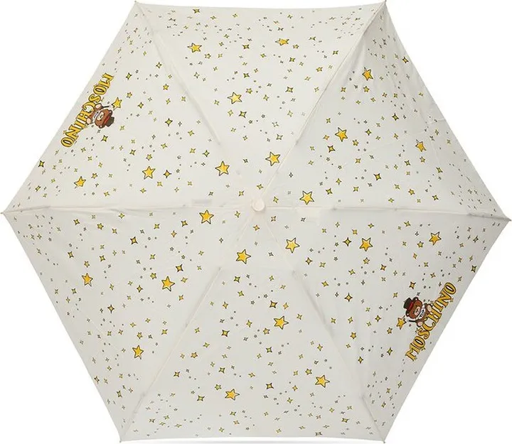 Moschino Logo Printed Compact Umbrella