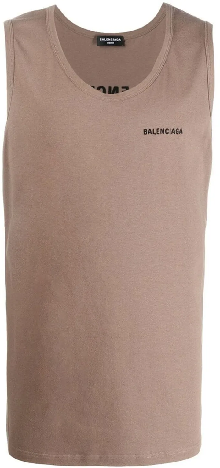 Logo-Embroidered Loose Tank Top