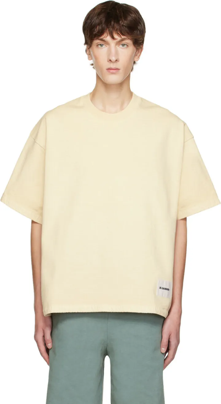 Jil Sander Yellow Drawstring T-Shirt