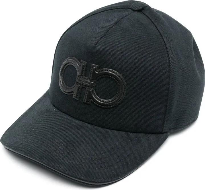 Black Gancini Appliqué Baseball Hat