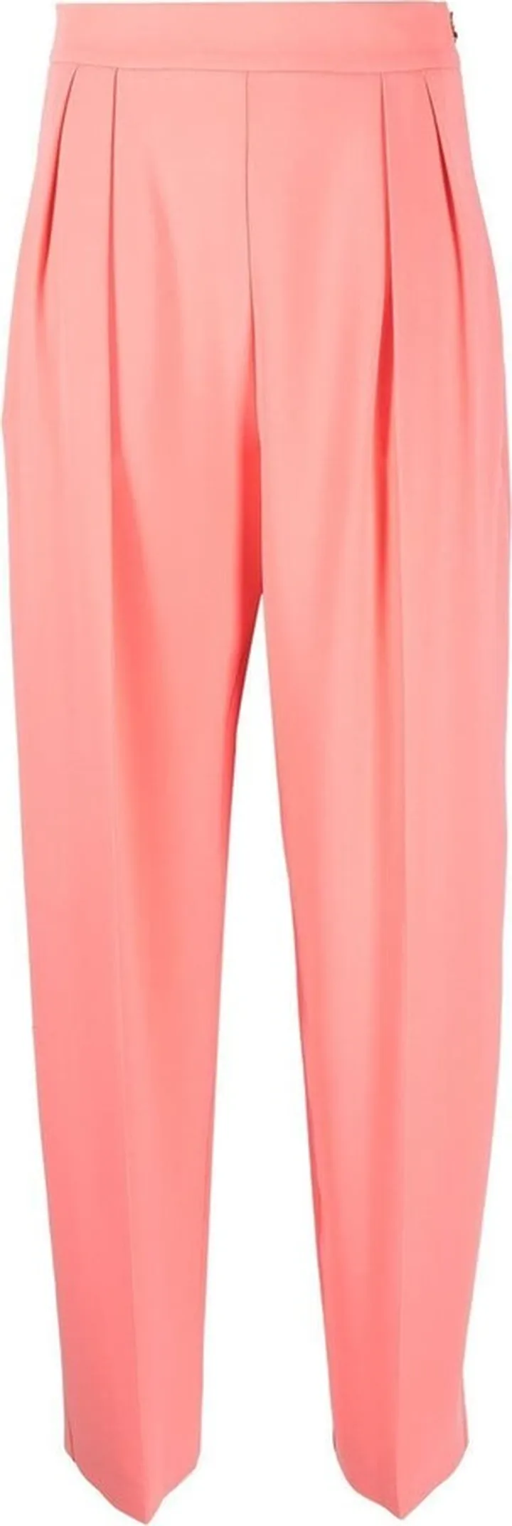 High-Waisted Straight Trousers