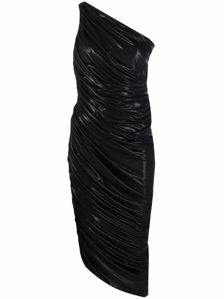 Ruched One-Shoulder Dress