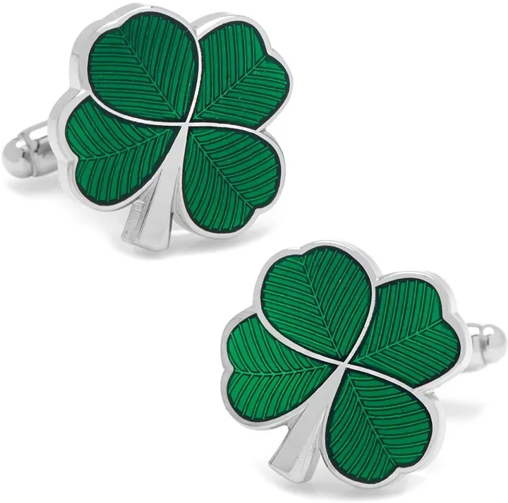 Green Clover Cufflinks