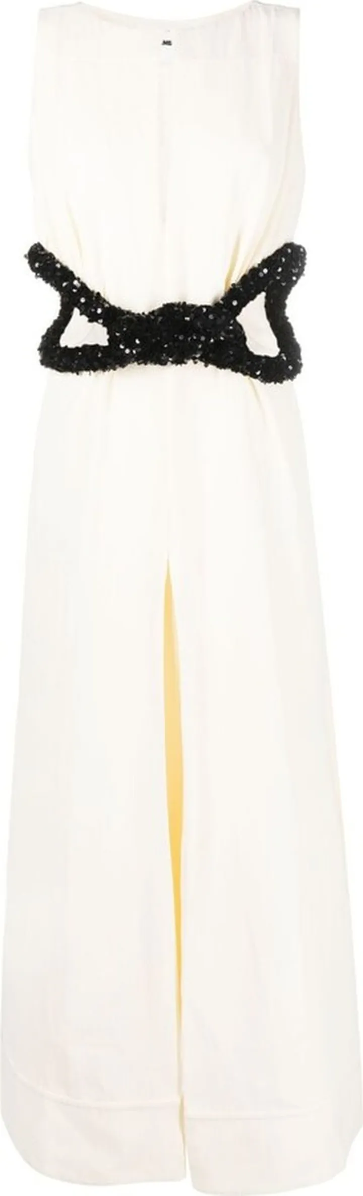 sequin-embellished A-line gown