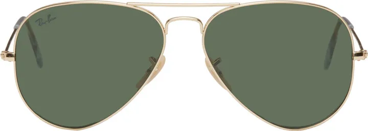 Ray-Ban Gold Aviator Classic Sunglasses