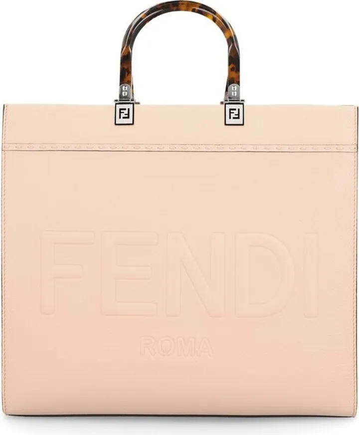 Fendi Logo Debossed Tote Bag