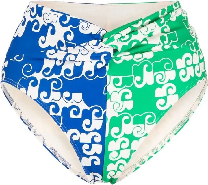 Louise twist-front bikini briefs