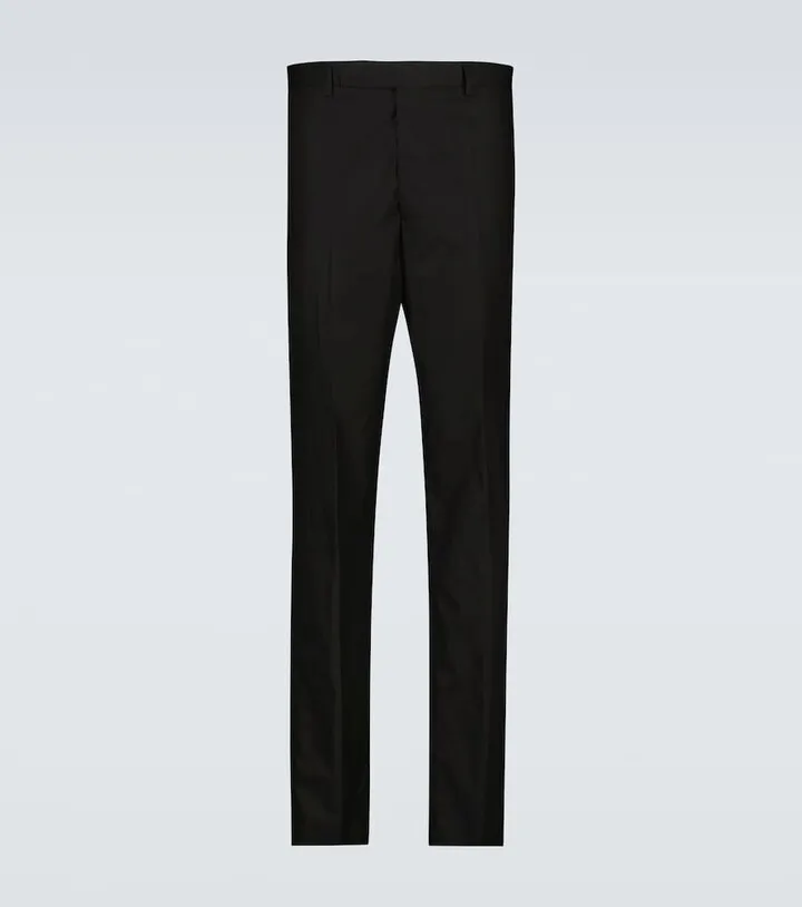 Straight-leg cotton pants