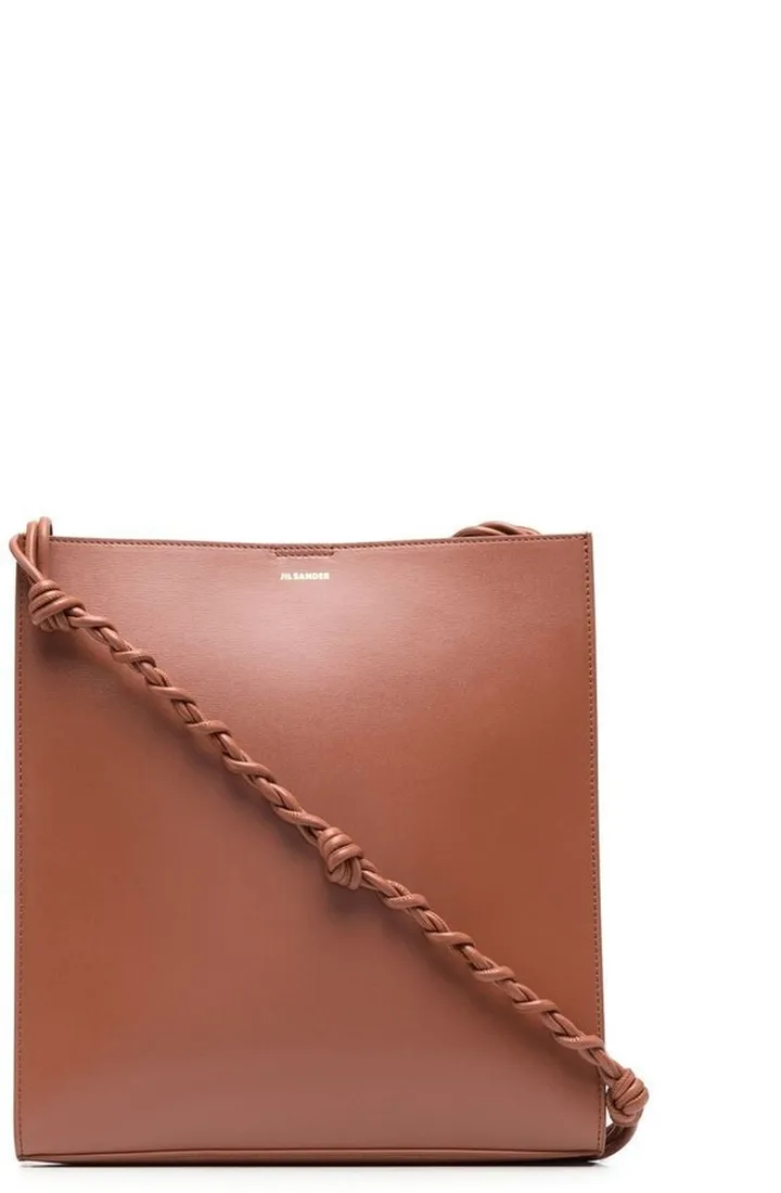 Logo-Print Leather Shoulder Bag