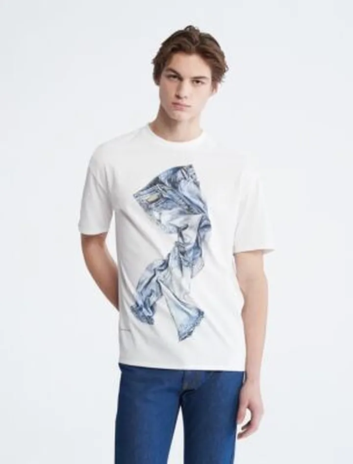 Denim Jeans Graphic Crewneck T-Shirt