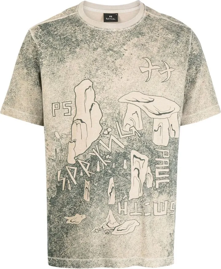 graphic-print crew-neck T-shirt