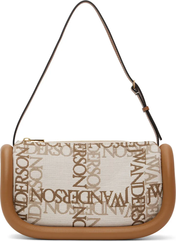JW Anderson Beige & Tan Bumper 15 Logo Bag