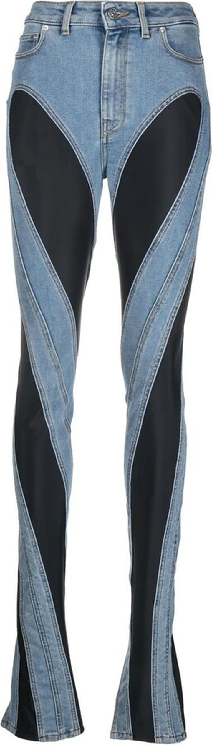 Bootcut Panelled Jeans
