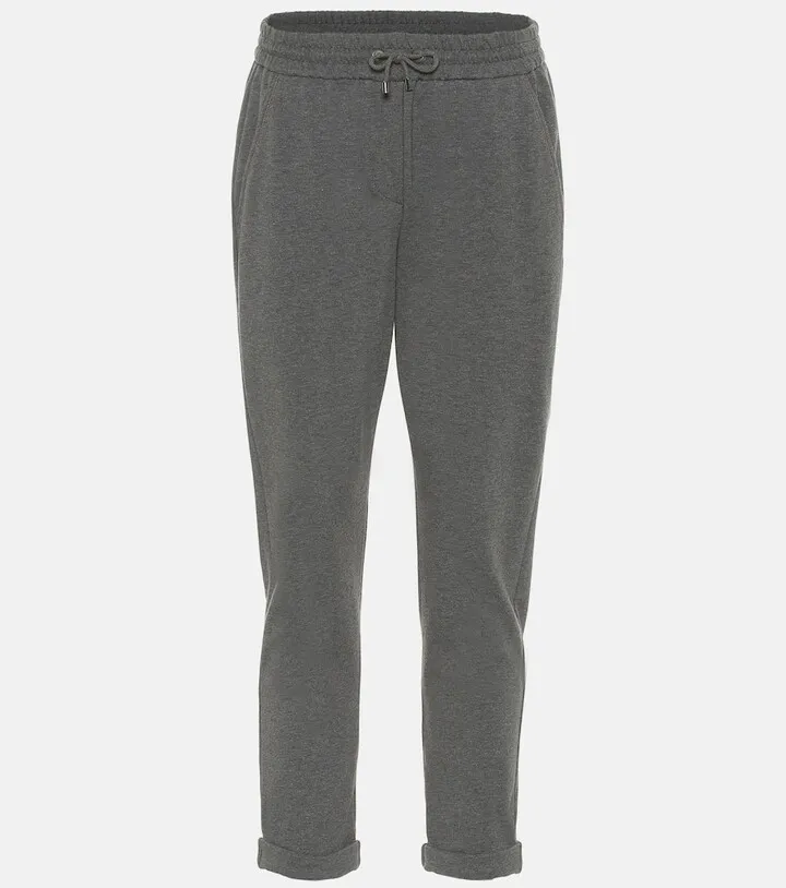 Cotton-blend sweatpants