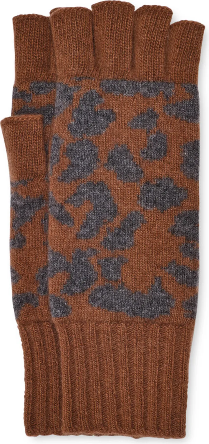 Pryce Leopard Fingerless Glove