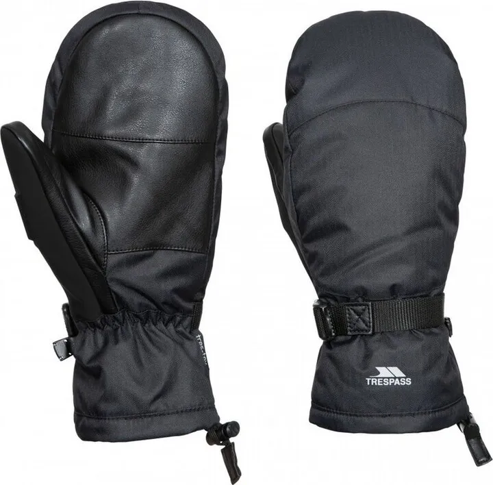 Trespass Unisex Ski Mitt Adarek - Black