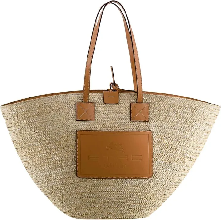 Straw Tote Beach Bag