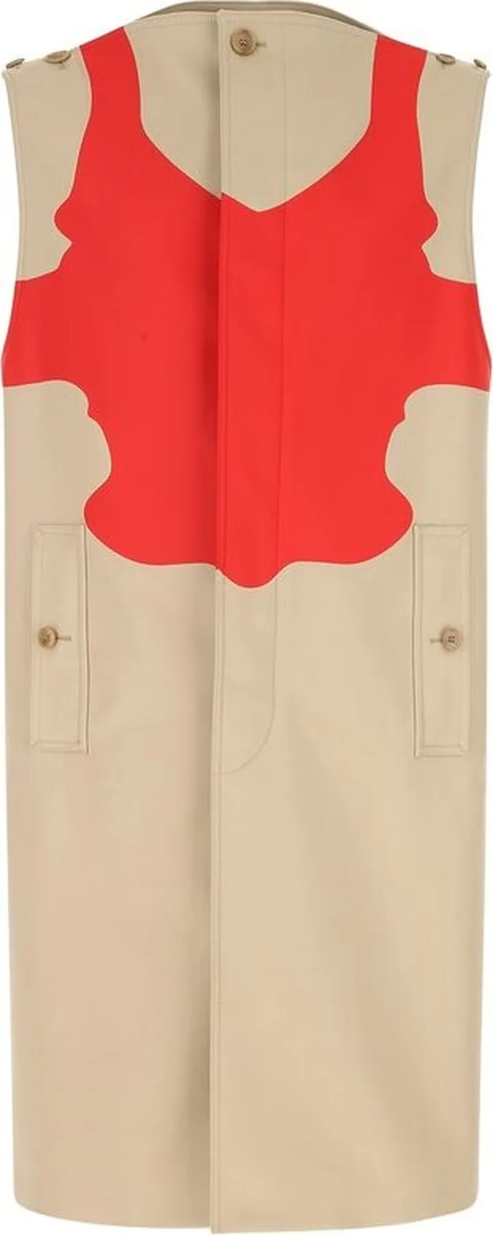 Burberry Sleeveless Boat Neck Coat