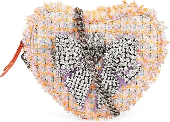 Bow Heart-Shaped Crossbody Bag