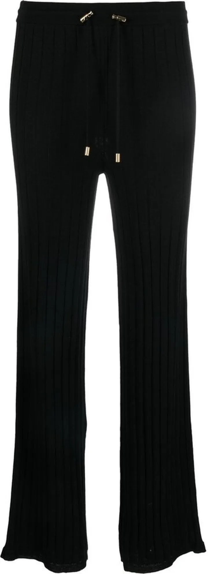 Ribbed-Knit Track Pants