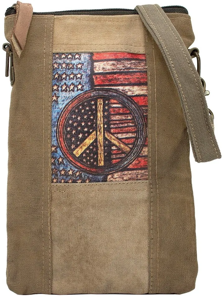 Peace Flag Tent Crossbody Bag