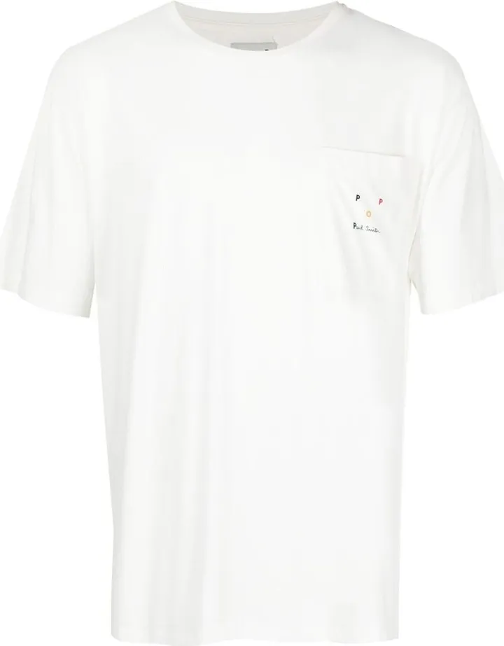 logo-print organic-cotton T-shirt