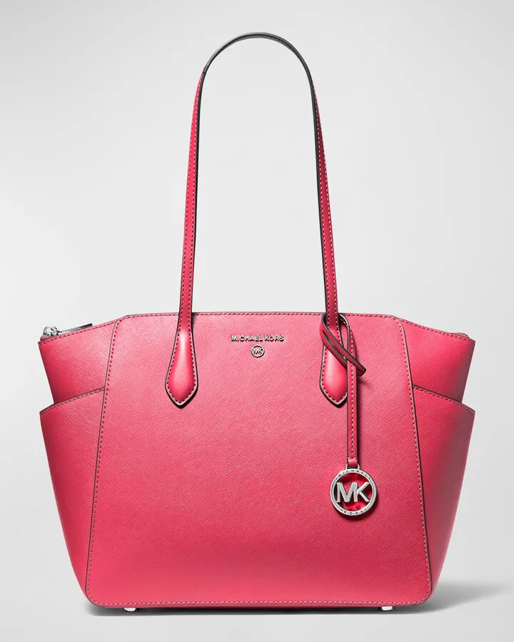 Marilyn Medium Zip Leather Tote Bag