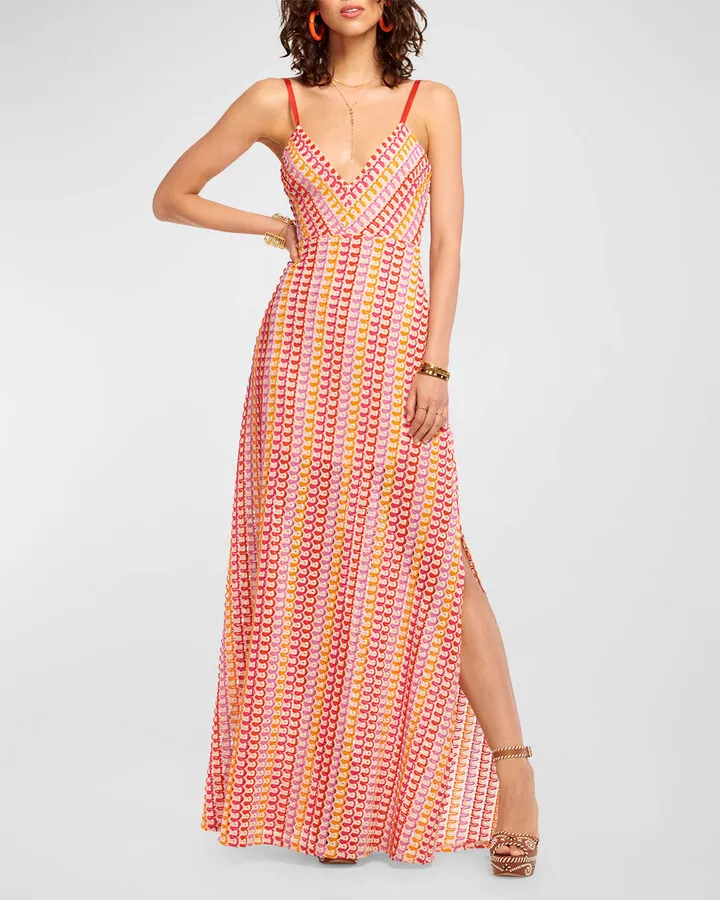 Della Crochet Maxi Dress