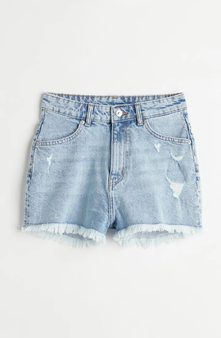 High Waist Denim Shorts