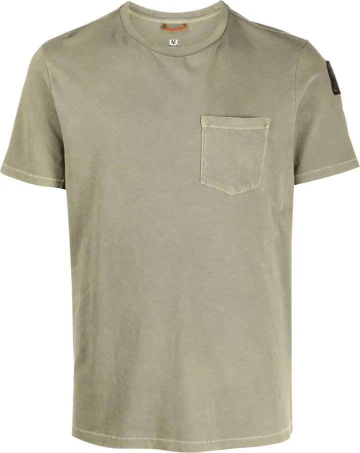 chest-pocket cotton T-shirt