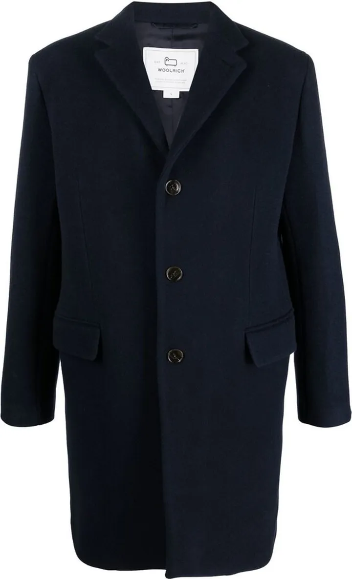 Classic single-breasted wool coat
