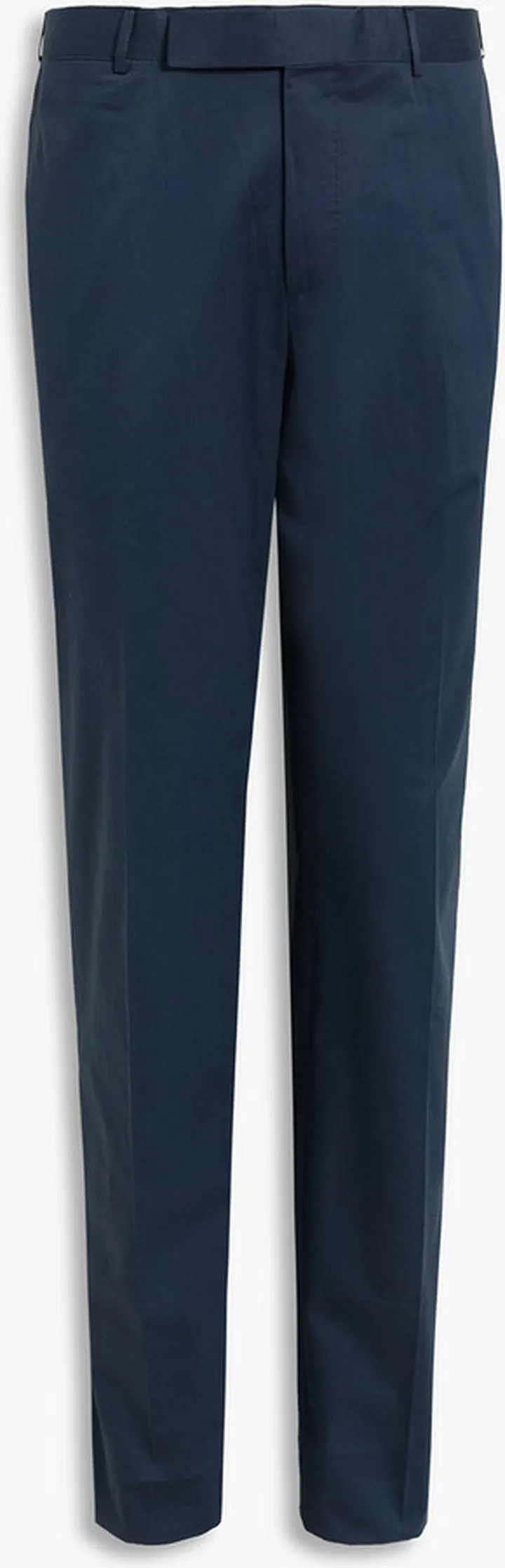 Slim-fit cotton-sateen chinos