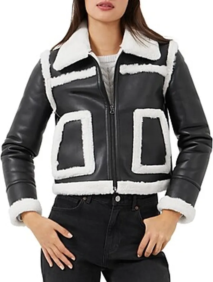 French Connection Belena Faux Shearling Jacket
