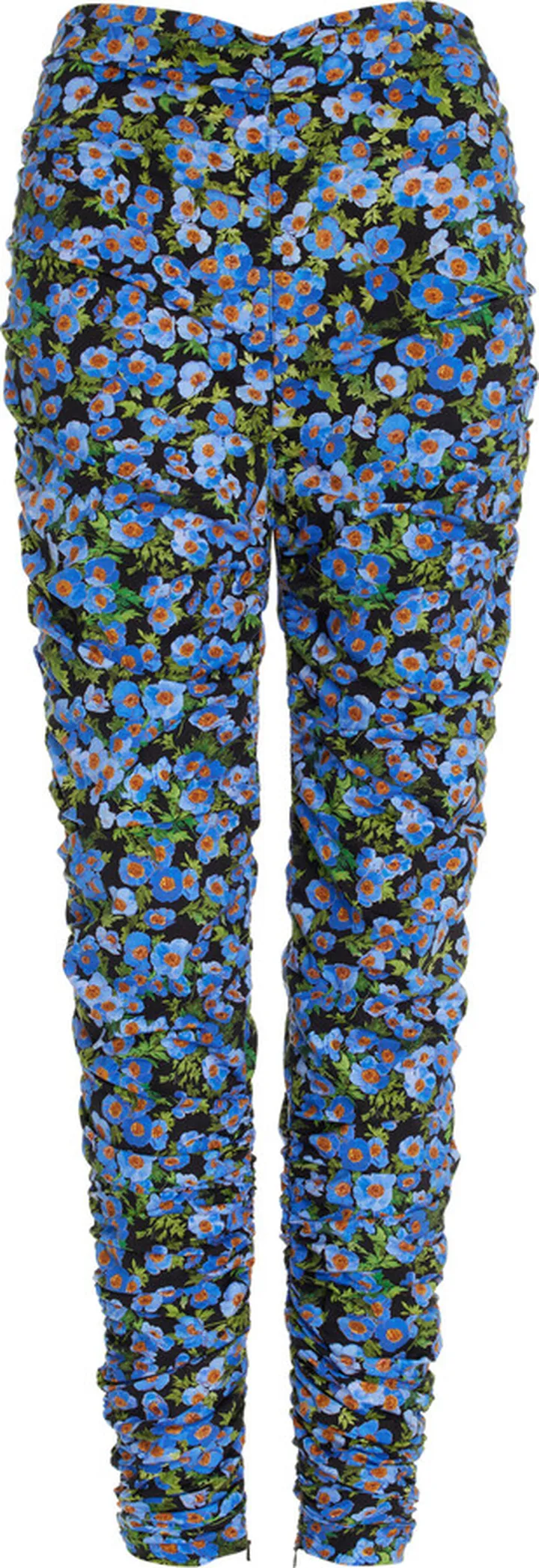 Women's Ruched High-Rise Cotton Skinny Pants