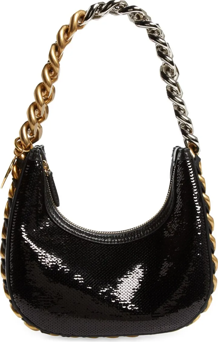 Mini Frayme Sequin Shoulder Bag