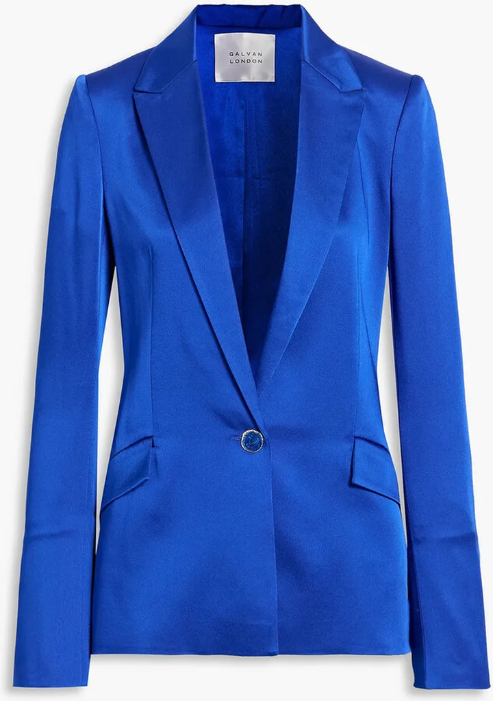 Satin-crepe blazer