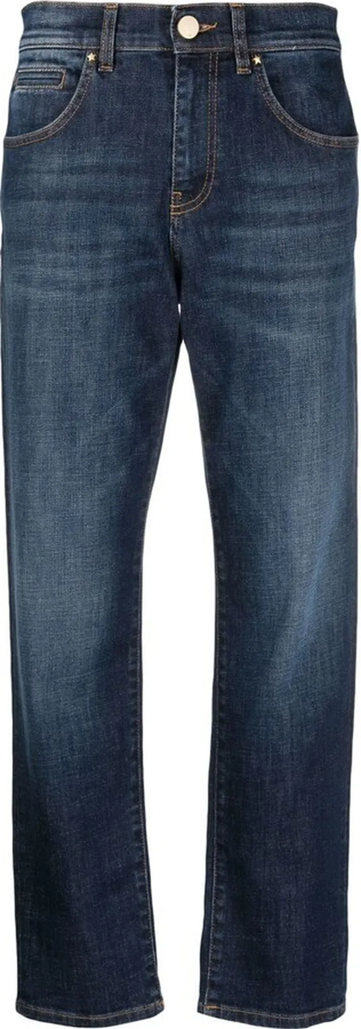Mid-Rise Cotton Cropped Trousers
