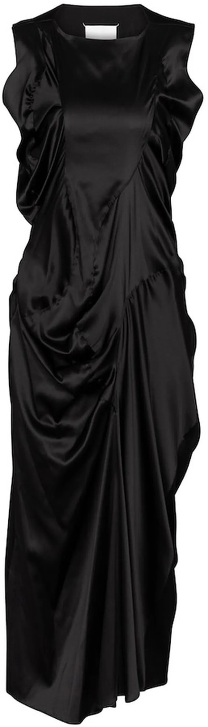 Stretch-silk satin midi dress