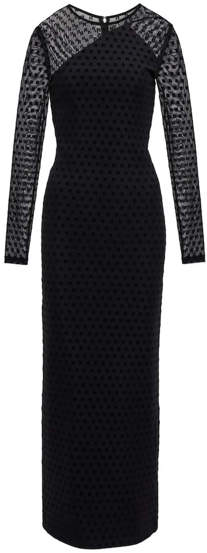 Isadora logo mesh maxi dress