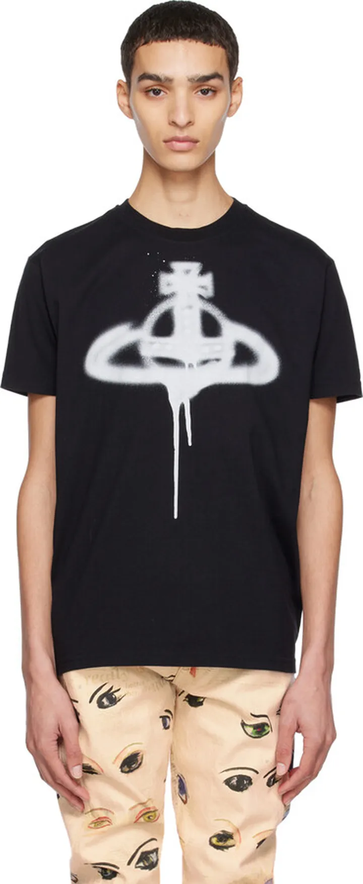 Vivienne Westwood Black Spray Orb T-Shirt