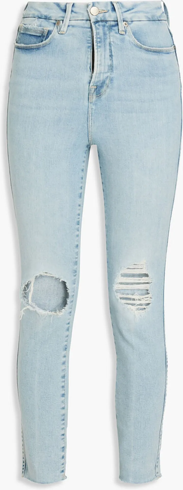 Good Curve cropped distressed high-rise skinny jeans
