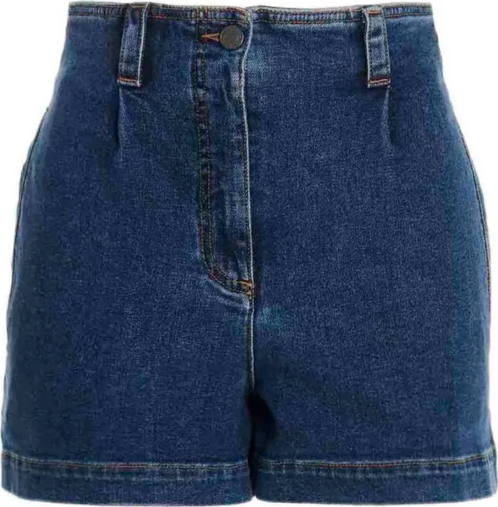 Moschino Teddy Patch Denim Shorts