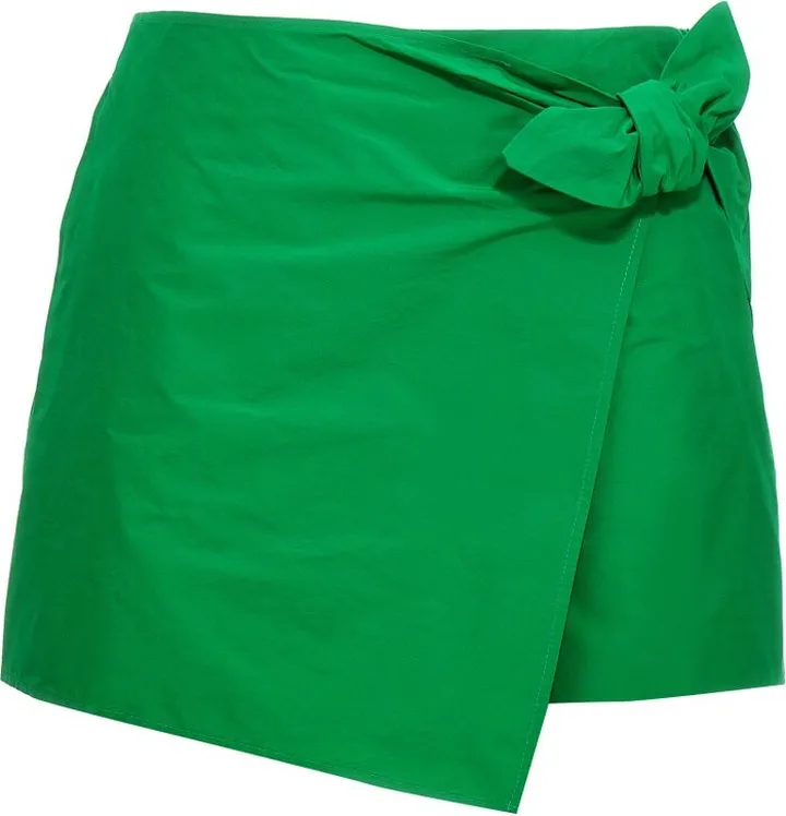 REDValentino Bow Detailed Wrap Shorts