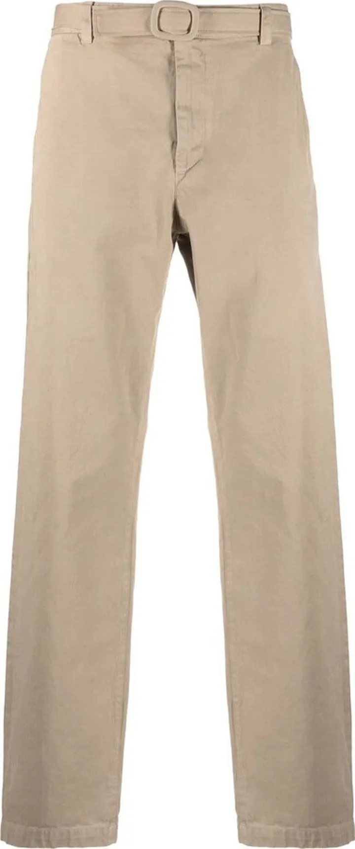 Doc belted straight-leg chinos
