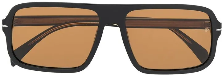 Flat Top Rectangular Frame Sunglasses